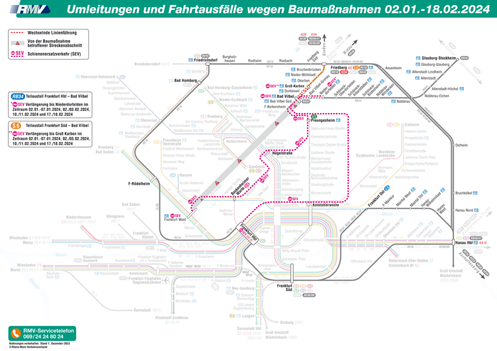 Viergleisiger Ausbau Main Weser Bahn ÖPNV online Frankfurt am Main